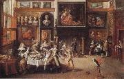 Frans Francken II Supper at the House of Burgomaster Rockox oil painting artist